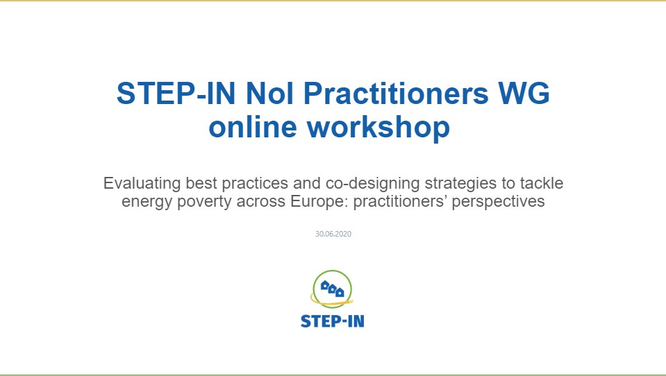 STEP-IN Network of Interest Workshop with Practitioners successfully concluded