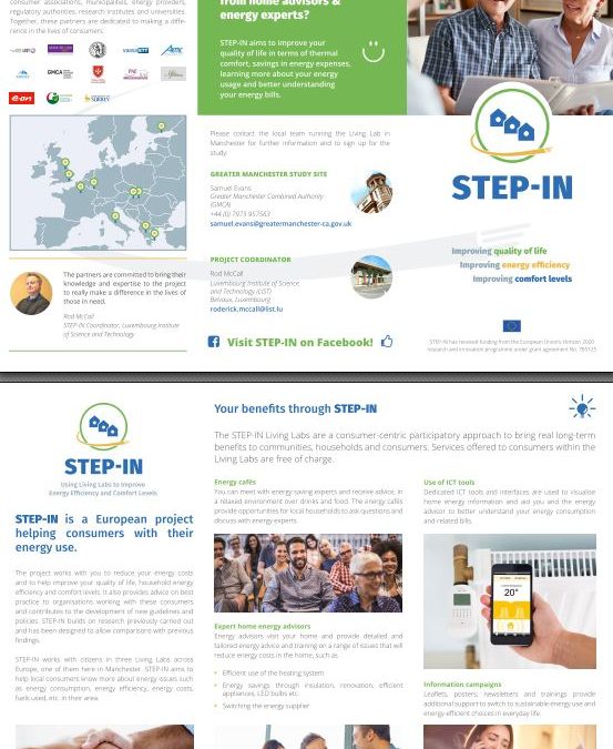 STEP-IN flyers for our Living Labs available for download in three languages